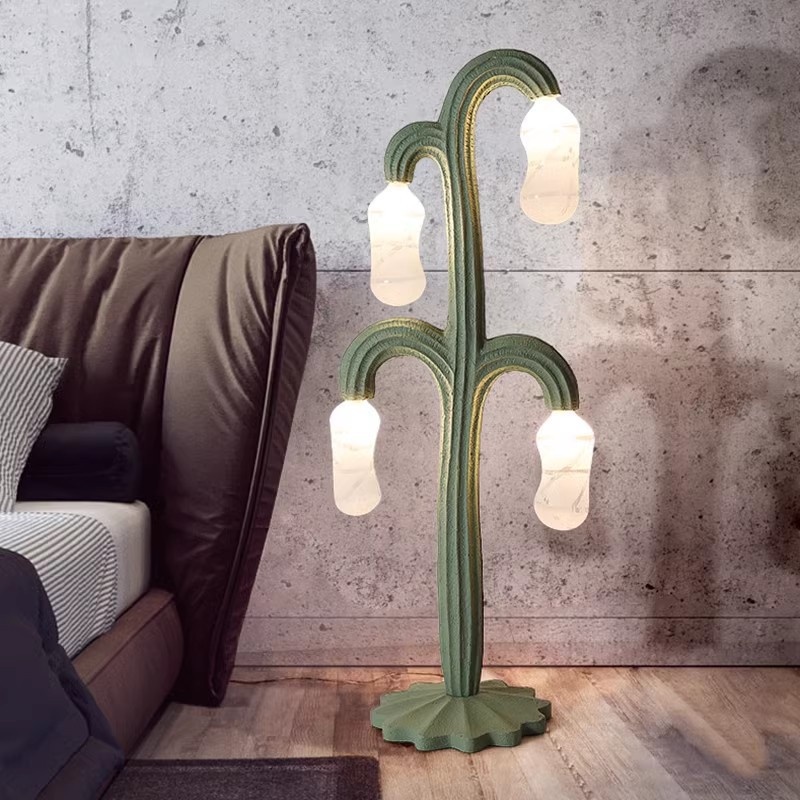 Cactus Floral Art LED Floor La - Resin Art Floor Design recension och pris