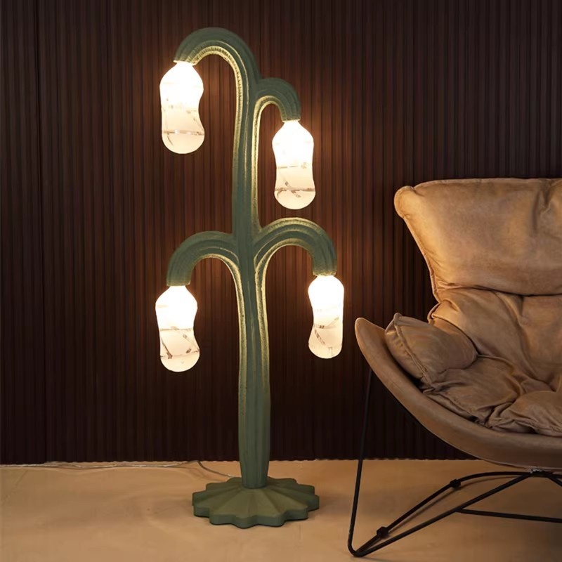 Cactus Floral Art LED Floor La - Resin Art Floor Design recension och pris