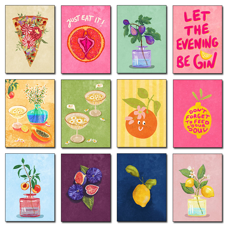Just Eat It Illustration Wall  - Resin Art Tree recension och pris