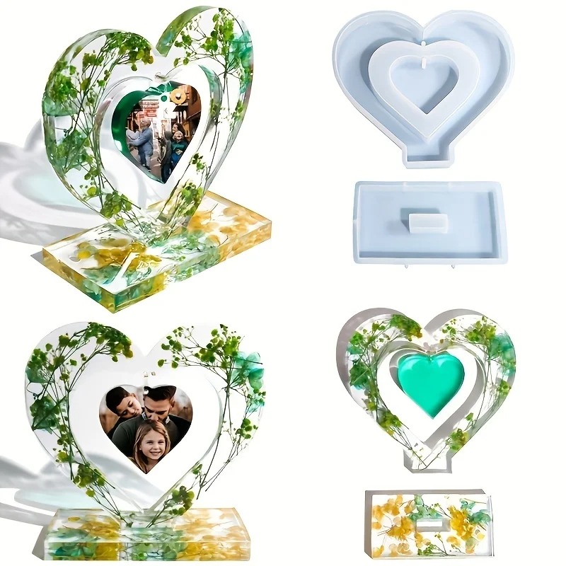 Heart Resin Molds, 2 Pieces Lo - Resin Art A Keychain recension och pris