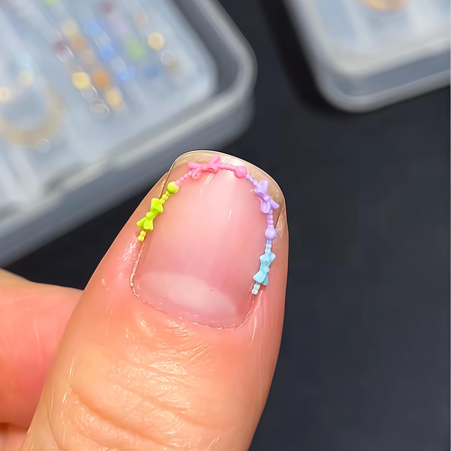 3D Bead Necklace Gel Nail Art  - Resin Art Template recension och pris