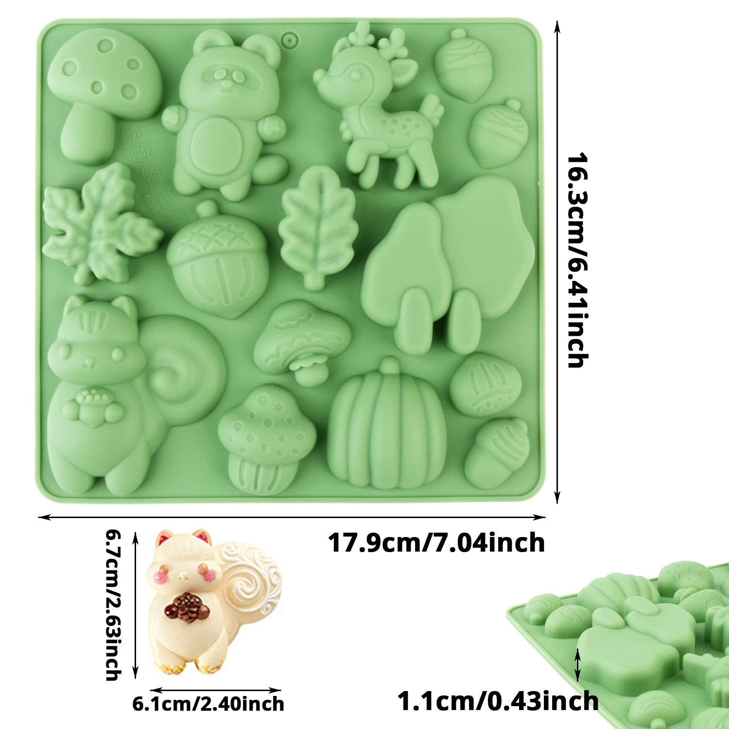 1 Silicone Cake Mold in the Sh - Resin Art And Decor recension och pris