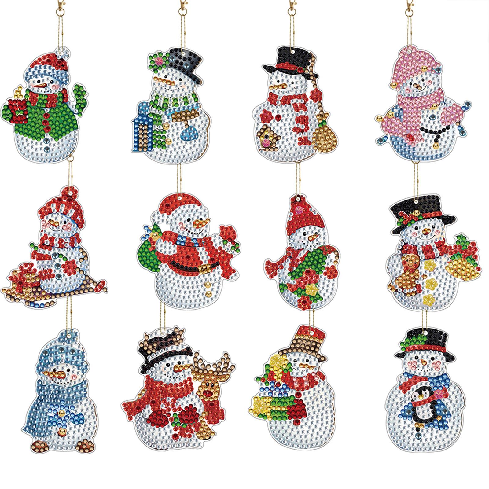 12pcs Christmas Diamond Painti - Resin Art A Keychain recension och pris