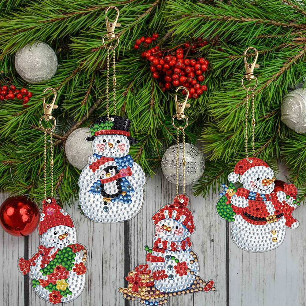 12pcs Christmas Diamond Painti - Resin Art A Keychain recension och pris