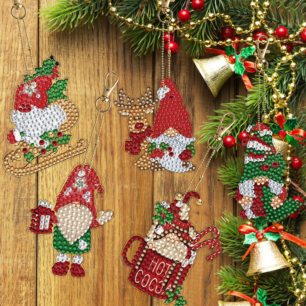 12pcs Christmas Diamond Painti - Resin Art A Keychain recension och pris
