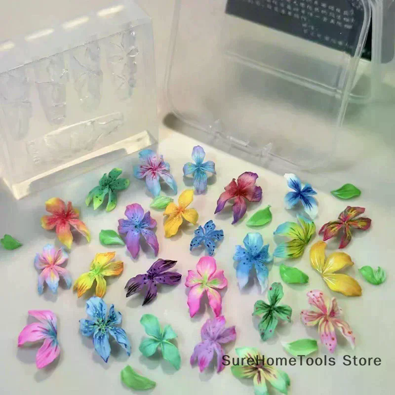 3D Flowers Nail Mold DIY Silic - Resin Art Template recension och pris
