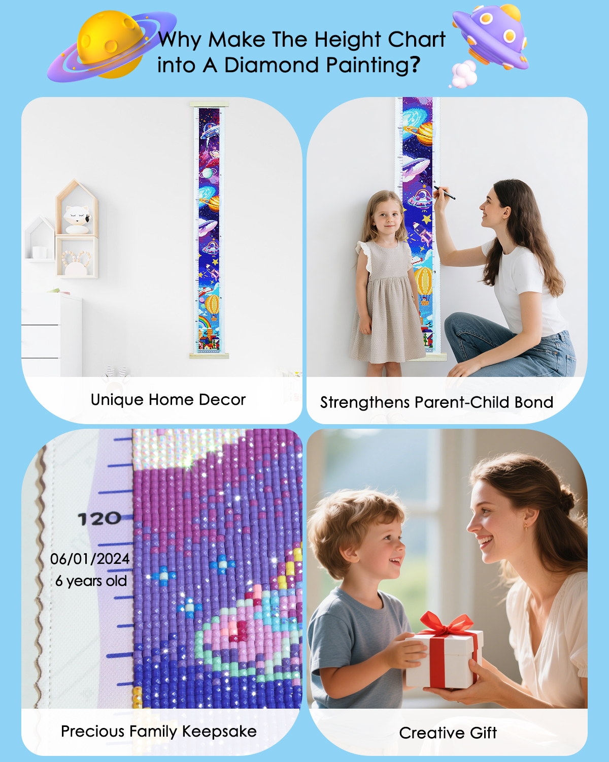 ForeverYoung DIY Growth Chart  - Resin Art On Wall recension och pris