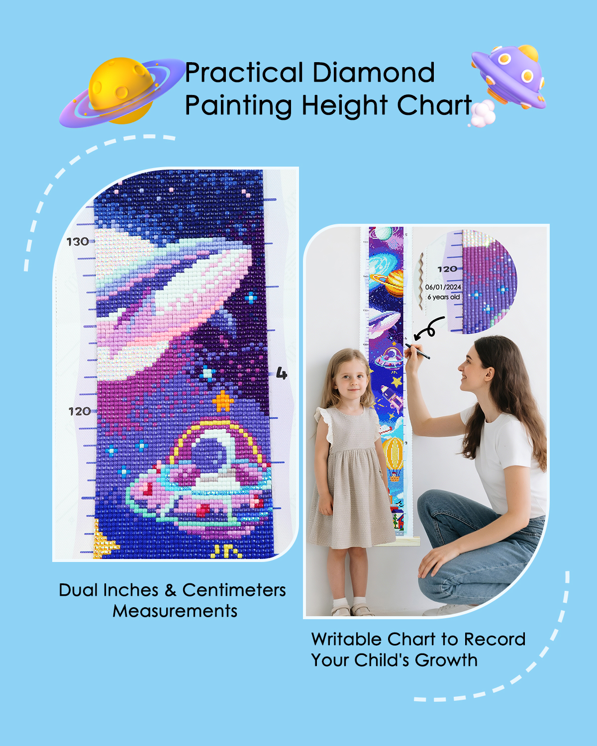 ForeverYoung DIY Growth Chart  - Resin Art On Wall recension och pris
