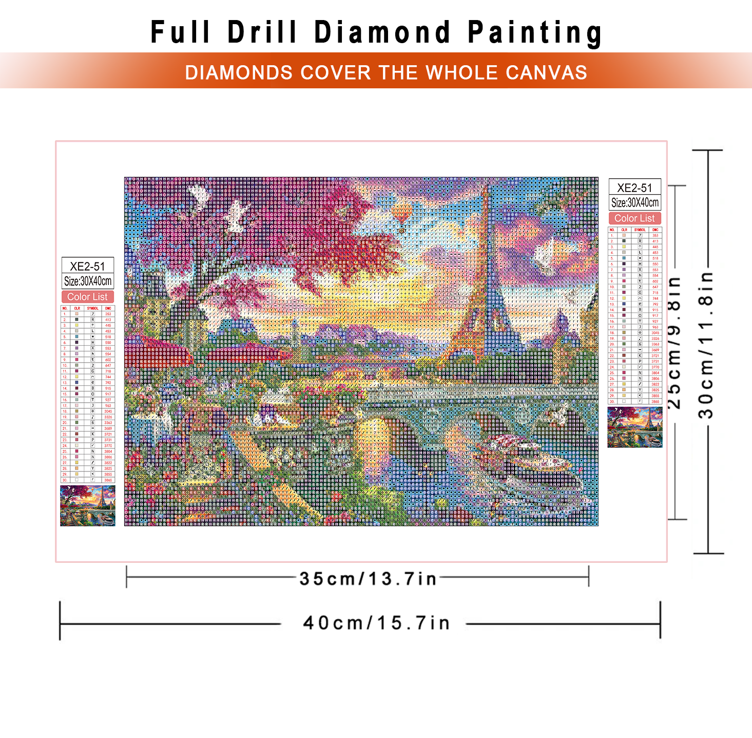 1pc frameless  diamond paintin - Resin Art Painting recension och pris