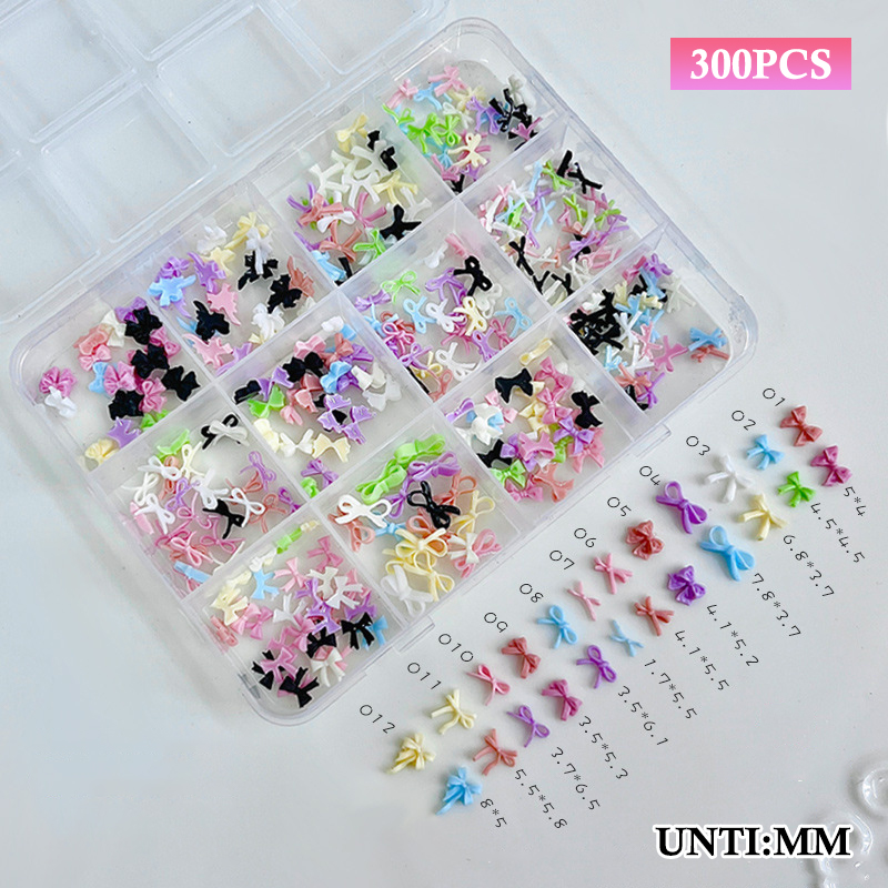 12 Grids Colorful Bowknot Set  - Resin Art And Decor recension och pris