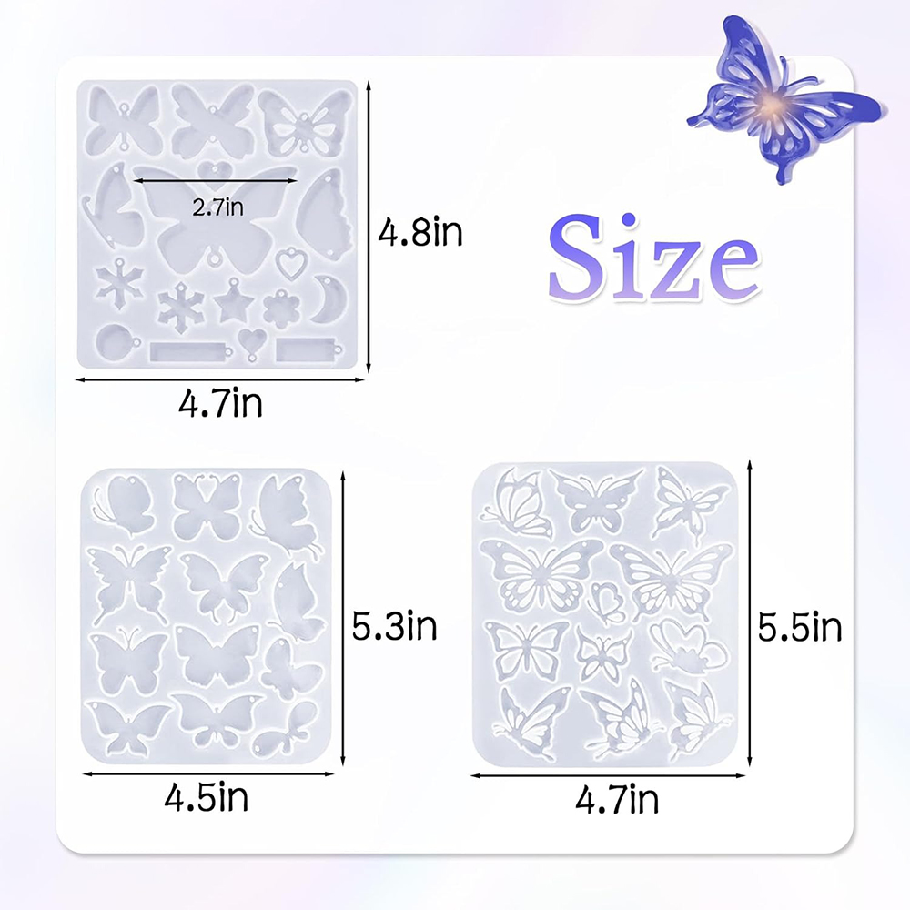 Resin Earring Molds Butterfly  - Resin Art A Keychain recension och pris