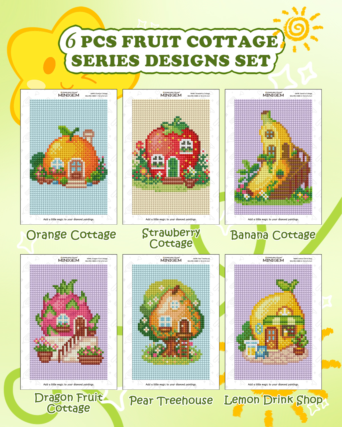 Forever Young Minigem 6PCS Fru - Resin Art Painting recension och pris