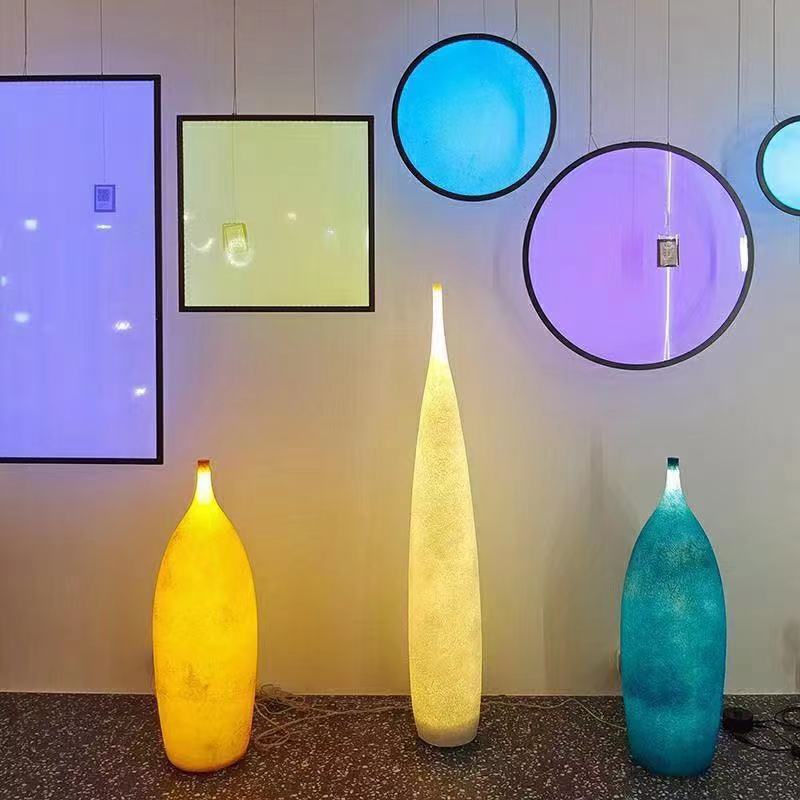 Art vase floor lamp Minimalist - Resin Art Floor Design recension och pris