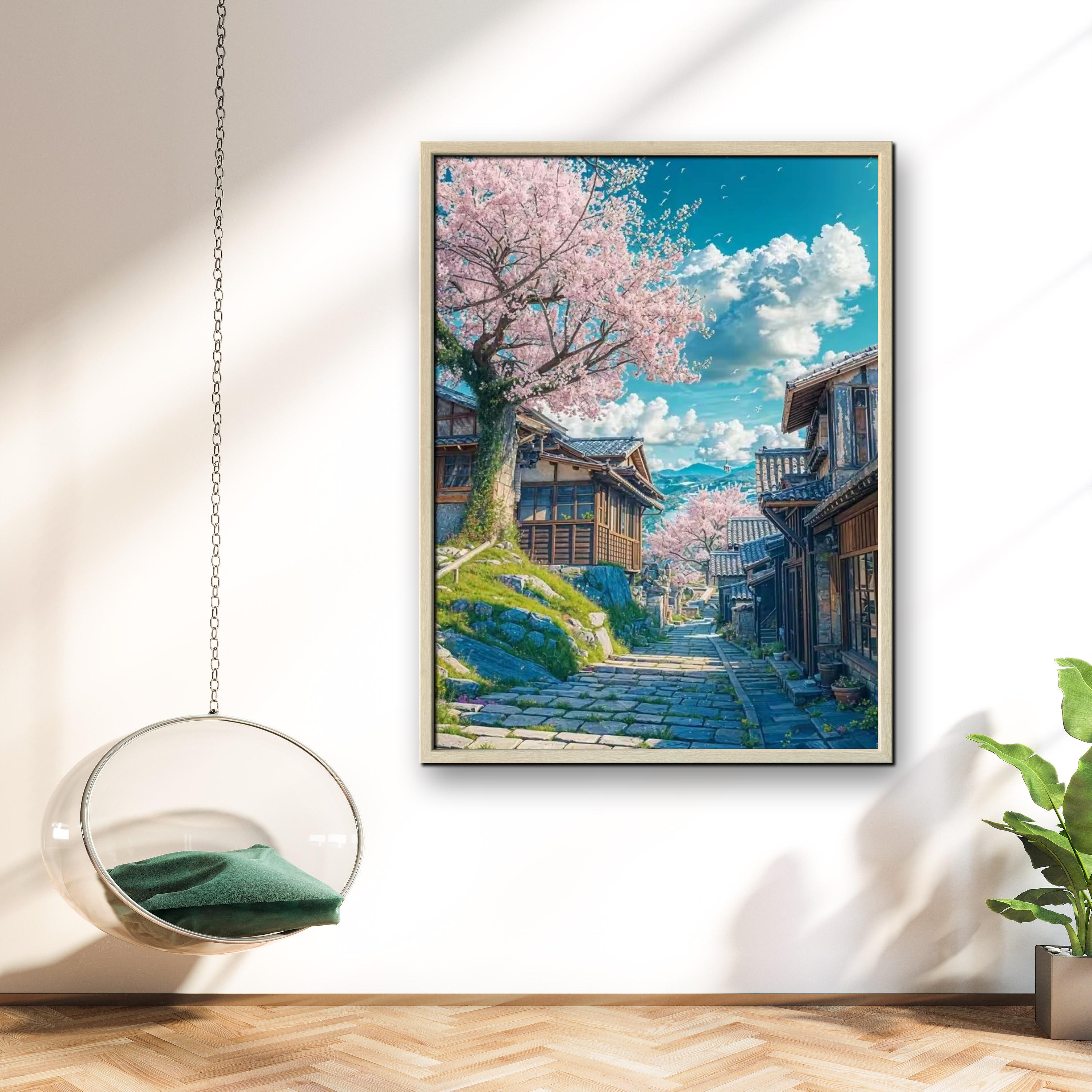 1PC frameless Japanese Cherry  - Resin Art On Wall recension och pris