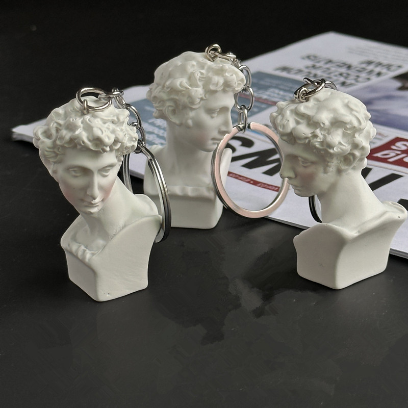 Mini Plaster Statue Key Chain, - Resin Art A Keychain recension och pris