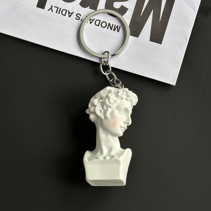 Mini Plaster Statue Key Chain, - Resin Art A Keychain recension och pris