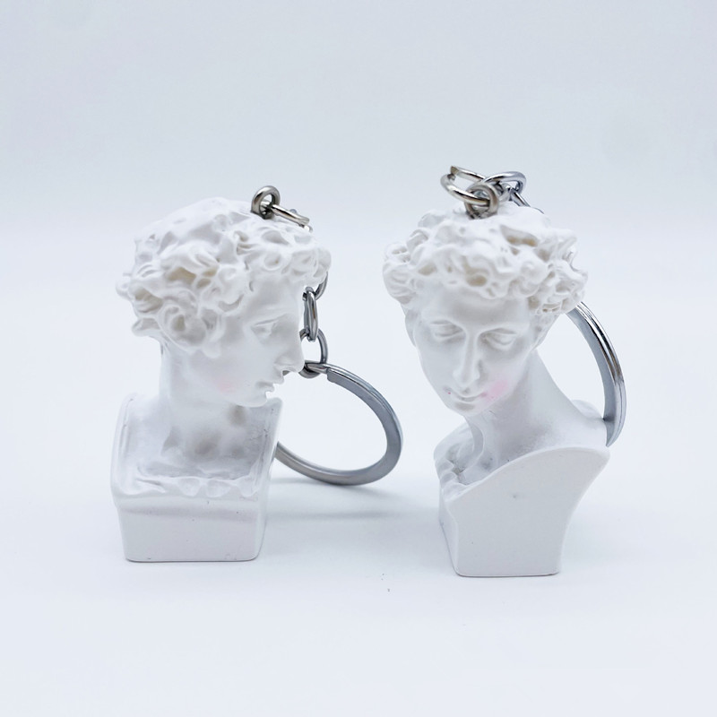 Mini Plaster Statue Key Chain, - Resin Art A Keychain recension och pris