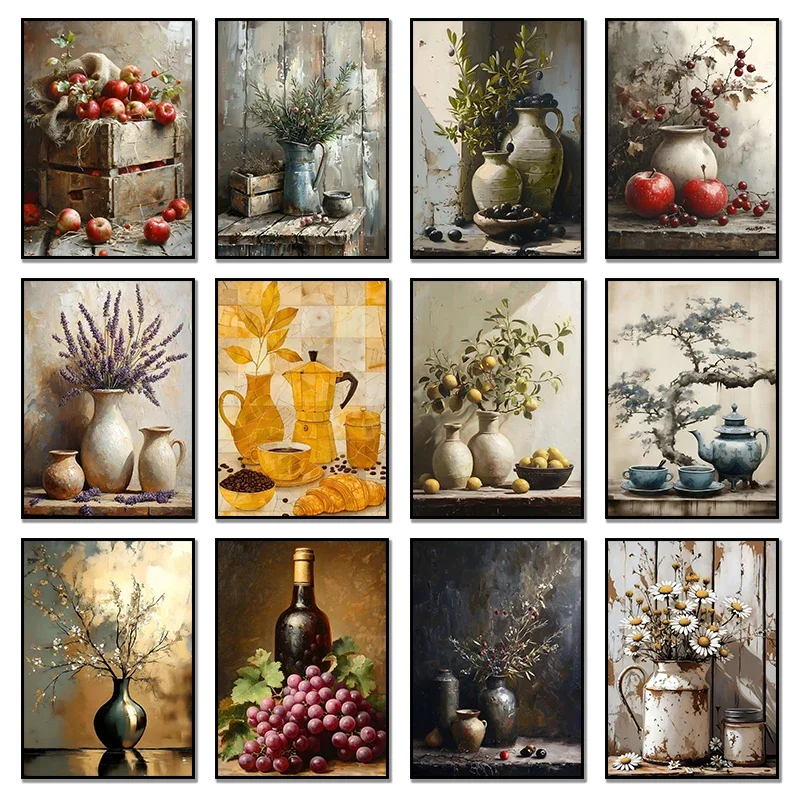 Vintage Still Life Poster Prin - Resin Art Tree recension och pris